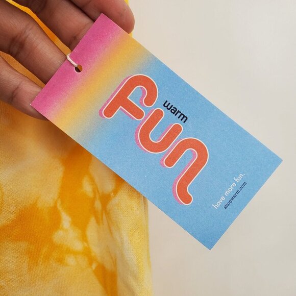 WARM FUN Penfield Aloha Gold Tie Dye Wide Leg Sweatpants Women Size XS NWT - Picture 2 of 12